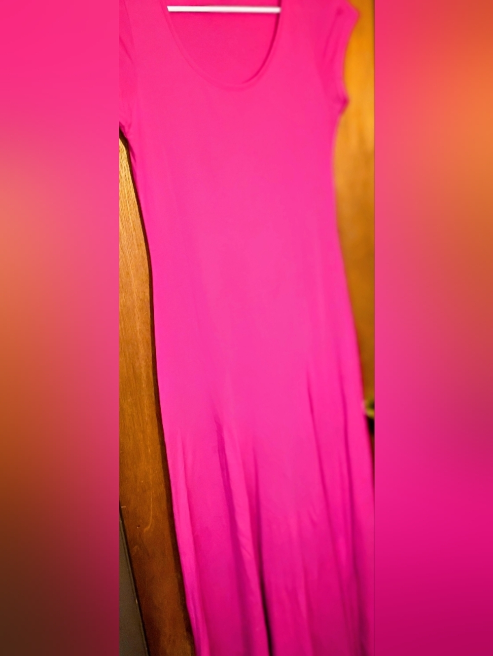 Ralph Lauren Hot Pink Maxi Dress